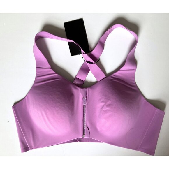 Knix Catalyst Front Zip Sports Bra Amethyst Size 4 - Picture 2 of 4
